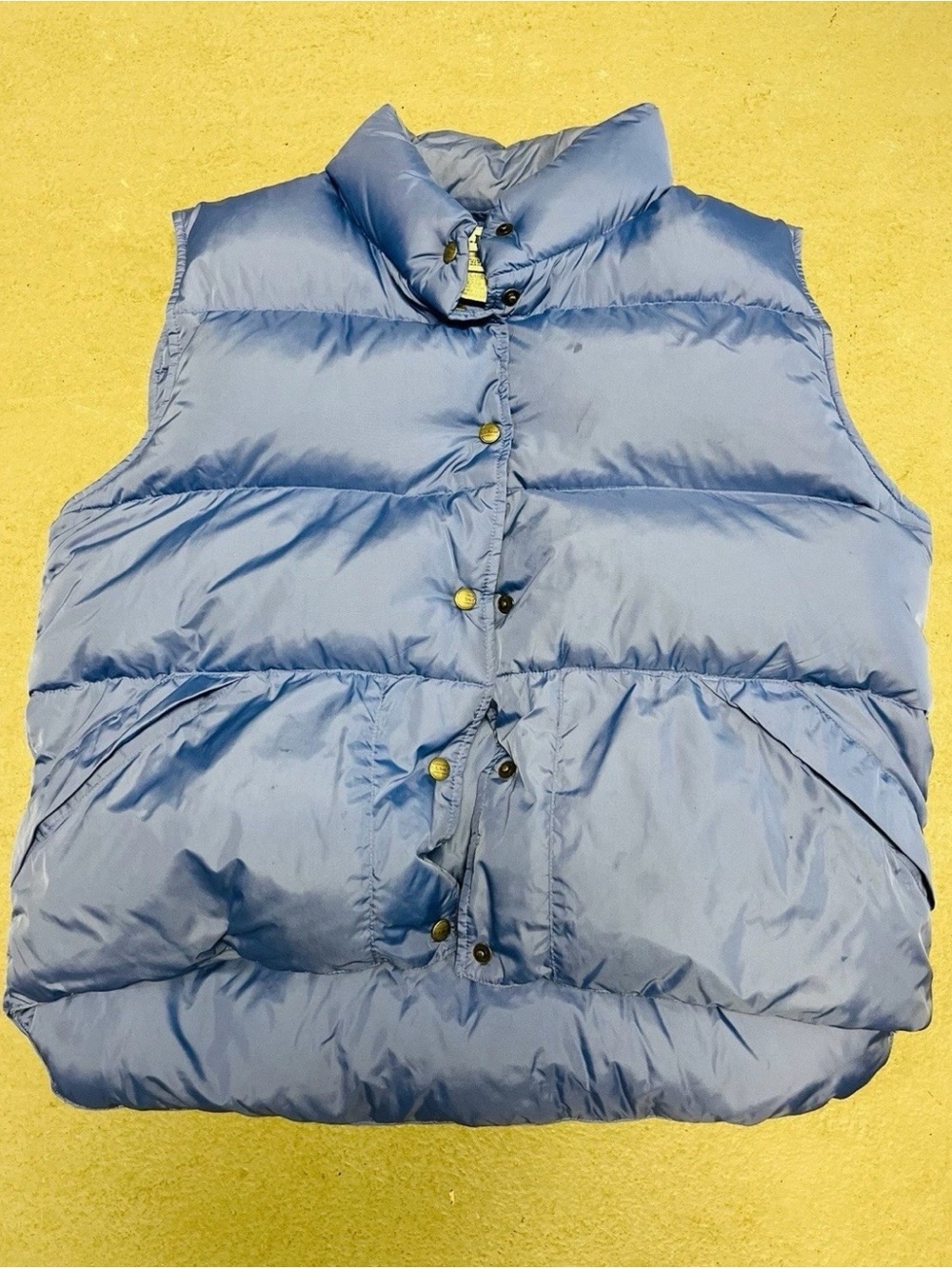 L.L. Bean Light Blue Quilted Puffer Down Vest